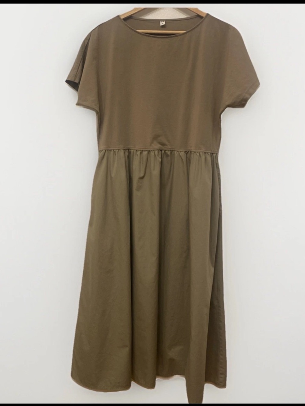 Uniqlo Spring Dress Women’s Mixed Media Pockets Office Work Size Medium